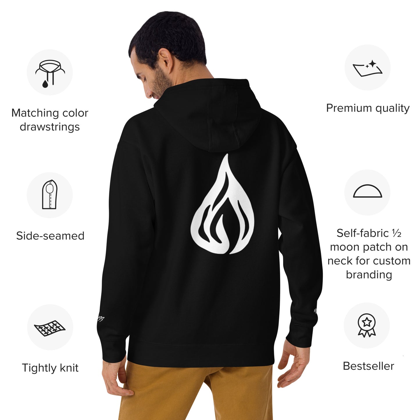Come to Light Premium Embroidered Hoodie